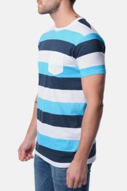 T-SHIRT A RAYURES VANITAS-GRIS