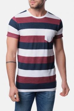 T-SHIRT A RAYURES VANITAS-GRIS