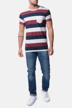T-SHIRT A RAYURES VANITAS-GRIS