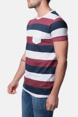 T-SHIRT A RAYURES VANITAS-GRIS