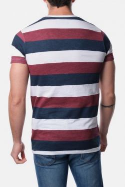 T-SHIRT A RAYURES VANITAS-GRIS