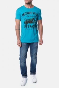 T-SHIRT MANCHES COURTES BORN-TURQUOISE