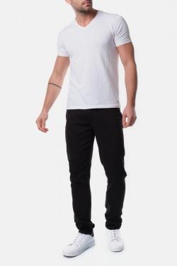 PANTALON CHINO UNI 5 POCHES RORONOA-NOIR