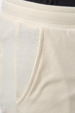FOXELL-SHORT EN MAILLE PIQUEE-ECRU