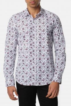 CHEMISE IMPRIMÉE ARCANIN-(S-XXL)-GRIS