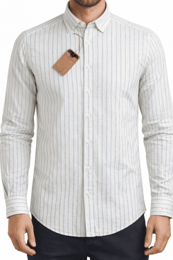 CHEMISE A RAYURE NEMO-(S-XXL)-CIEL