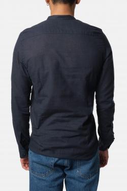 CHEMISE COL MAO DADAM-BLEU
