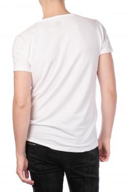 T-SHIRT UNI COL ROND-YUKINE-NOIR