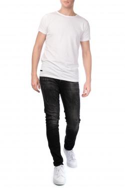 T-SHIRT UNI COL ROND-YUKINE-NOIR