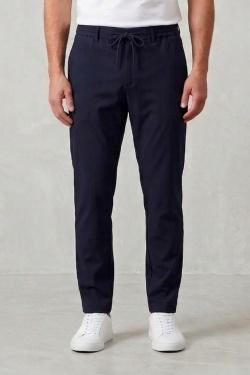 PANTALON CHIC DÉCONTRACTÉ À CORDON FRIEREN-BLEU FONCÉ