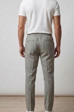 PANTALON CHIC DÉCONTRACTÉ À CORDON FRIEREN-BLEU FONCÉ