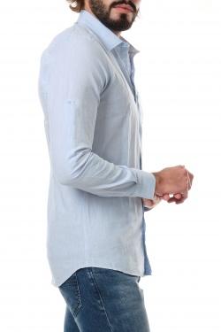 CHEMISE UNIE RON-XXL-BLEU