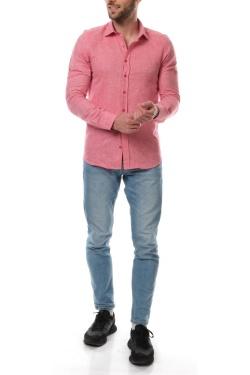 CHEMISE UNIE RON-XXL-BLEU