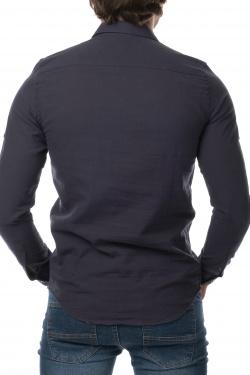 CHEMISE UNIE RON-XXL-BLEU