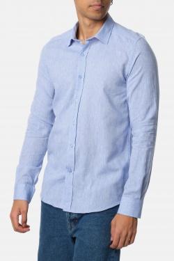 CHEMISE UNIE RON-XXL-BLEU