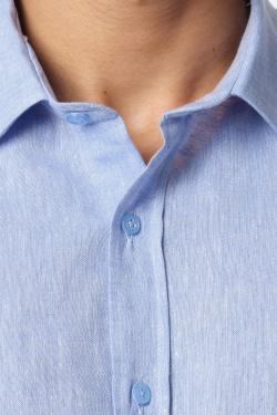 CHEMISE UNIE RON-XXL-BLEU