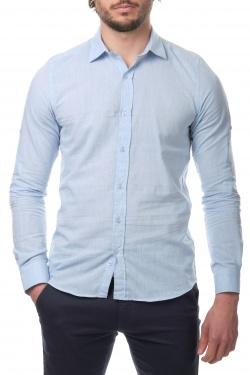 CHEMISE UNIE RON-3XL-BLEU