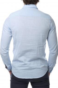 CHEMISE UNIE RON-3XL-BLEU