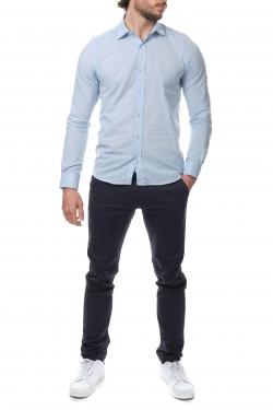 CHEMISE UNIE RON-3XL-BLEU