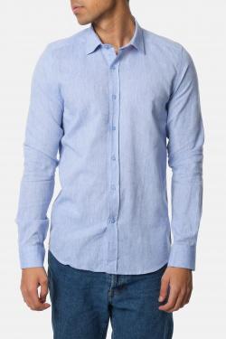 CHEMISE UNIE RON-3XL-BLEU
