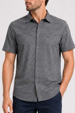 Chemise manches courtes RAZEL-MARINE