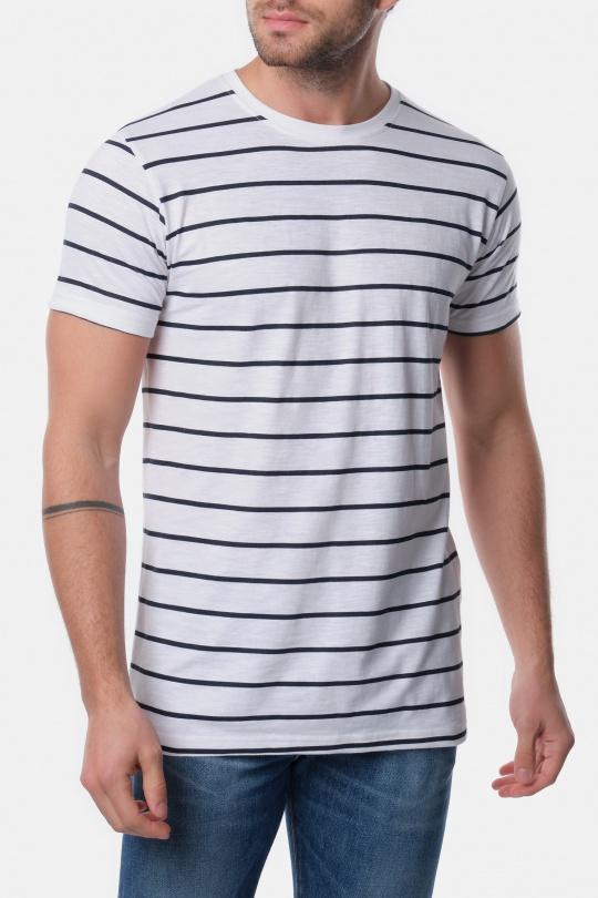 T-SHIRT À RAYURE SHOJI-2-NAVY