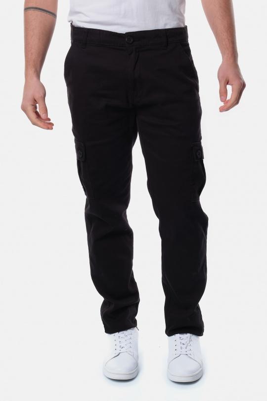 TRAFALGAR-PANTALON CARGO-NOIR