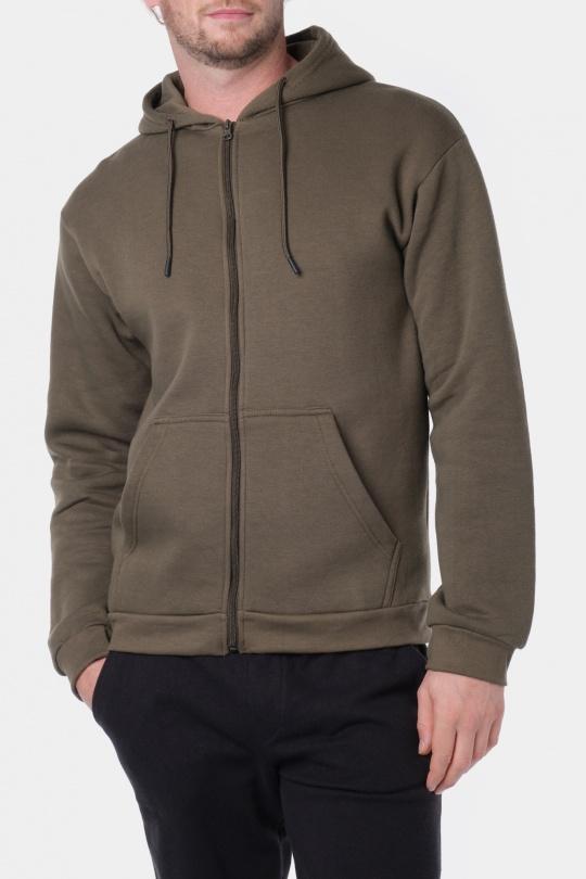 YAGA-GILET À CAPUCHE-KAKI