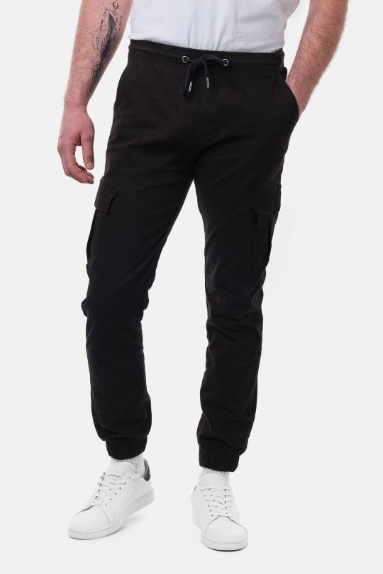 PANTALON CARGO UNI KOBY-2-NOIR