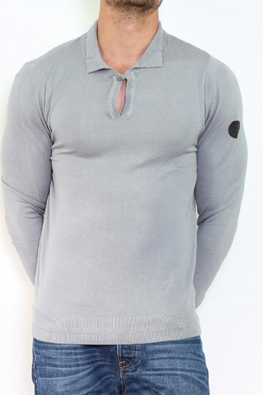 PULL COL POLO DUDEN-GRIS