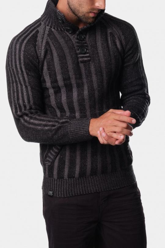 RUPERT-PULL EN MAILLE-NOIR