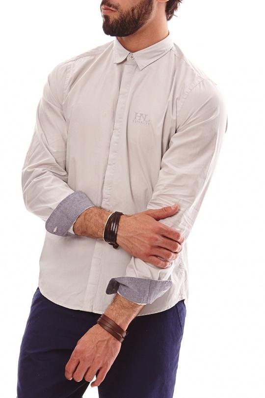 NACER-CHEMISE MANCHES LONGUES -GRIS