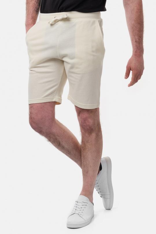 FOXELL-SHORT EN MAILLE PIQUEE-ECRU