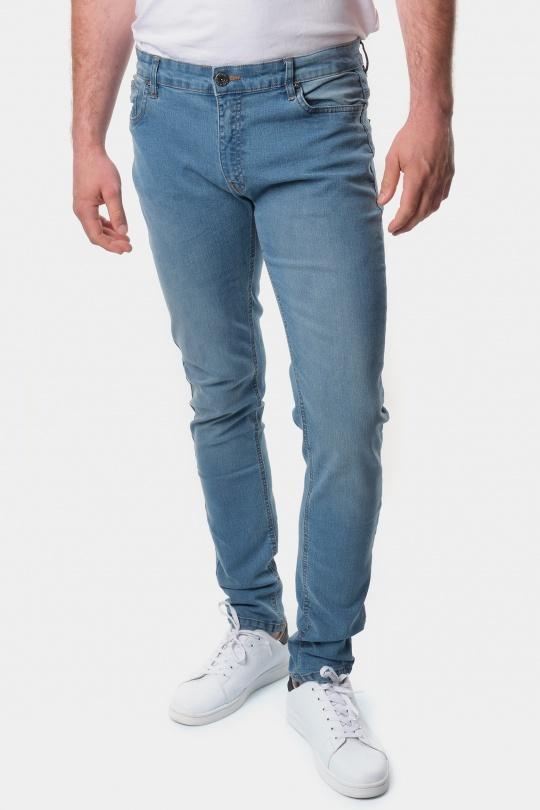 JEAN SLIM 5 POCHES-JIMBEI-BLEU CLAIR