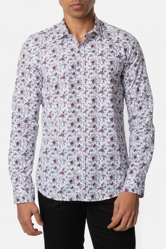 CHEMISE IMPRIMÉE ARCANIN-(S-XXL)-GRIS