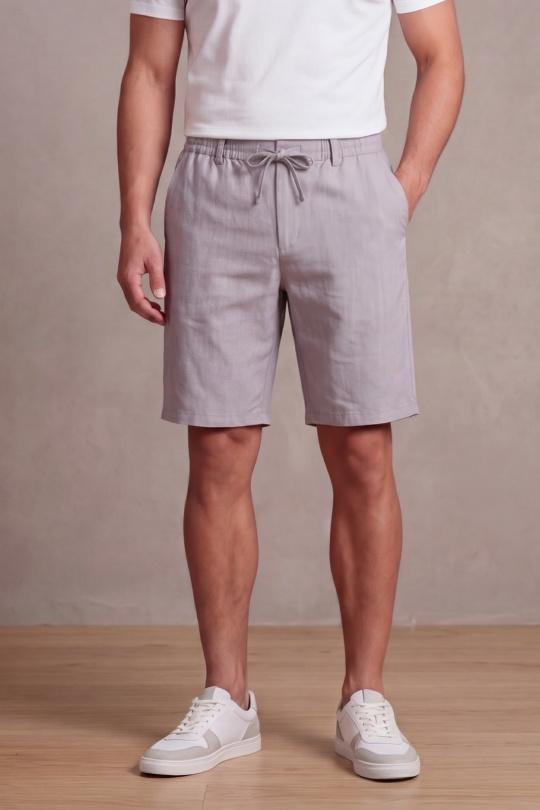 SHORT CHIC DÉCONTRACTÉ À CORDON-FERN-BLEU