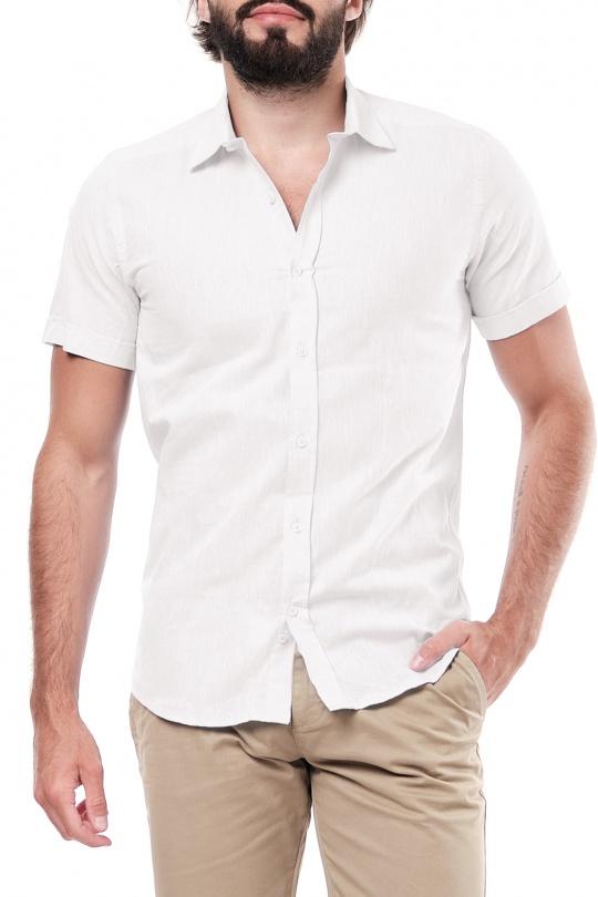 CHEMISETTE ZARAEL (M-3XL)-BLANC