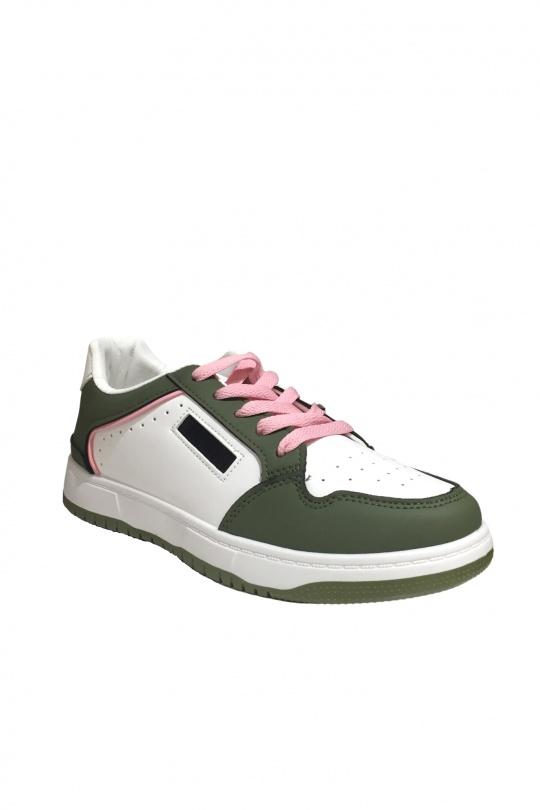 AJ108-VERT PALE/CORAIL