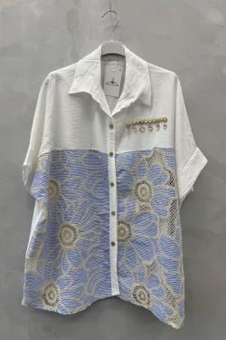 IT17921 GROSSES FLEURS-BLANC