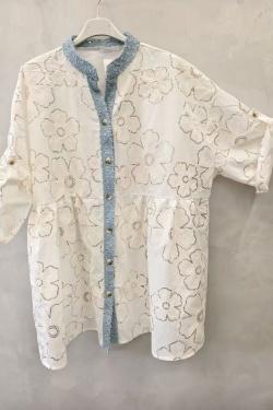 IT17920 GROSSES FLEURS-BLANC