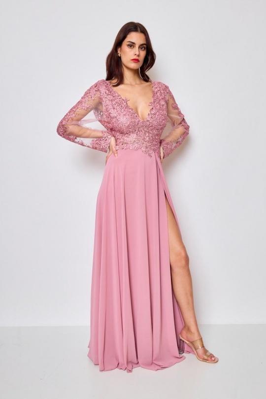 9391C (MOUSSELINE)-VIEUX ROSE