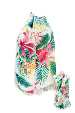 PL26808-PRINT FLEURI