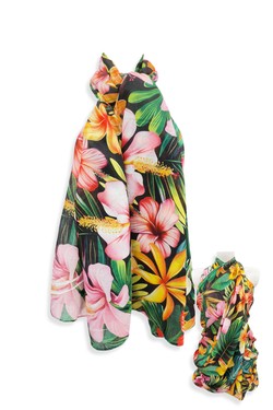 PL26816-PRINT FLEURI