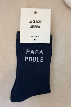 H290-PAPA POULE-BLANC