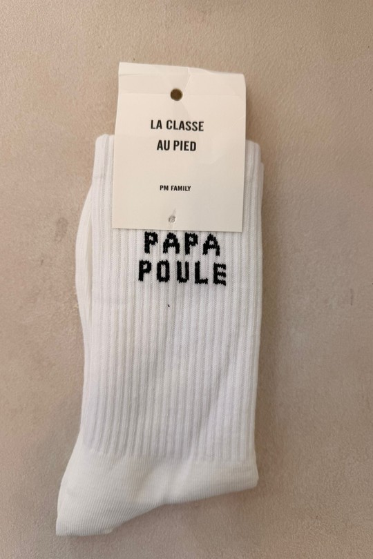 H290-PAPA POULE-BLANC