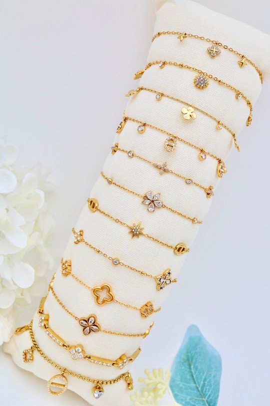 LOT321 (LOT DE BRACELETS)-OR