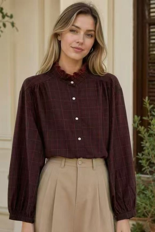 1D2243-CHEMISE-BORDEAUX